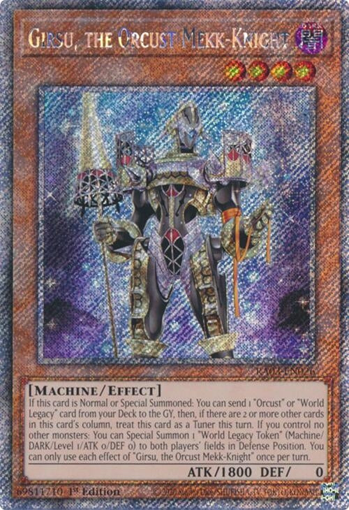Image for Girsu, the Orcust Mekk-Knight (Platinum Secret Rare) (3026)