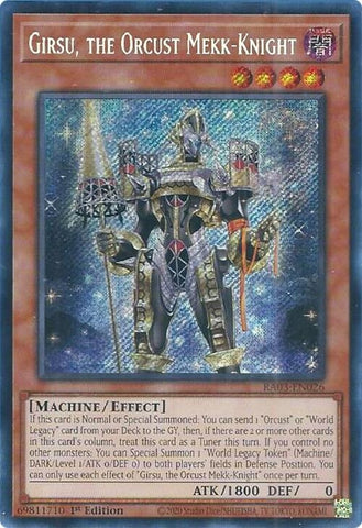Image for Girsu, the Orcust Mekk-Knight (Secret Rare) (3026)