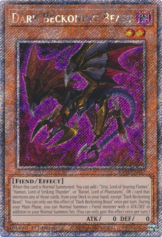 Image for Dark Beckoning Beast (Platinum Secret Rare) (3027)
