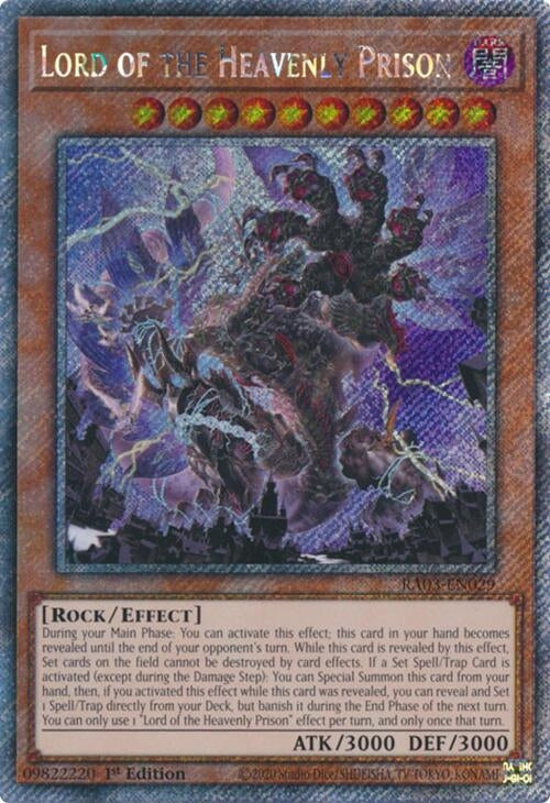 Image for Lord of the Heavenly Prison (Platinum Secret Rare) (3029)