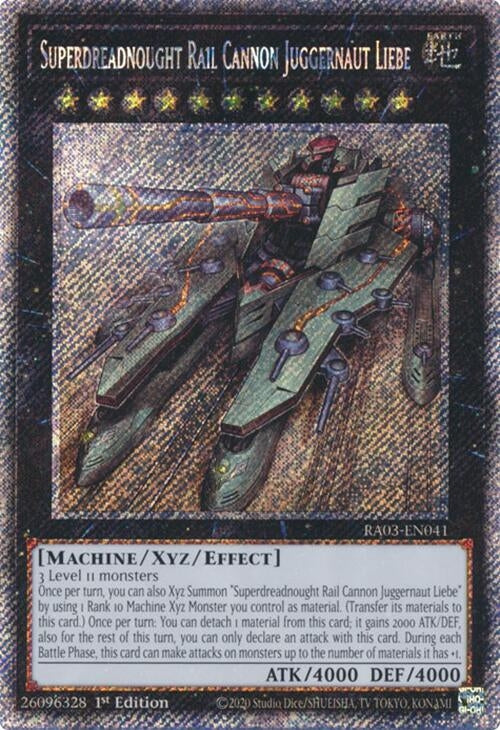 Image for Superdreadnought Rail Cannon Juggernaut Liebe (Platinum Secret Rare) (3041)