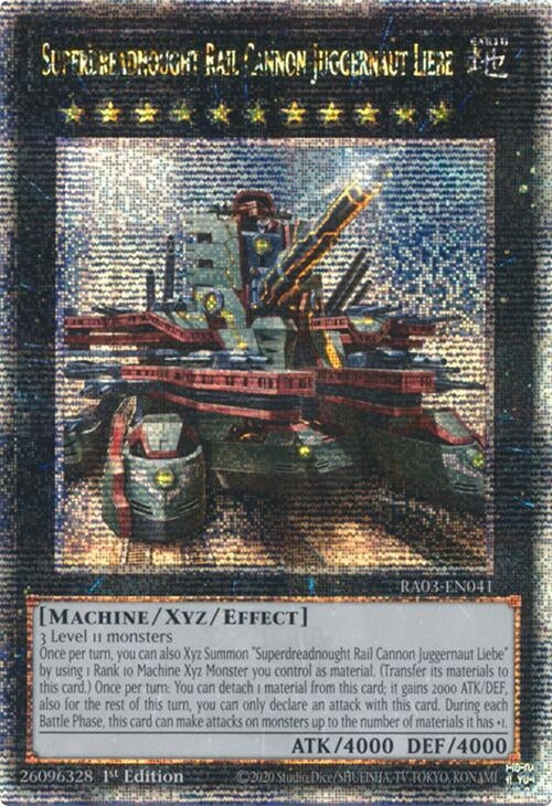 Image for Superdreadnought Rail Cannon Juggernaut Liebe (Alternate Art) (Quarter Century Secret Rare) (3041)