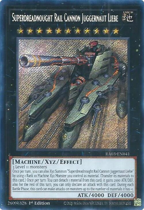 Image for Superdreadnought Rail Cannon Juggernaut Liebe (Secret Rare) (3041)