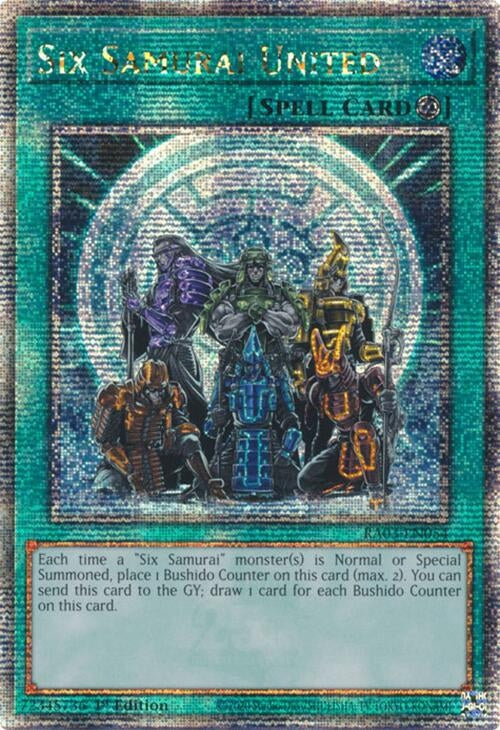 Image for Six Samurai United (Quarter Century Secret Rare) (3054)