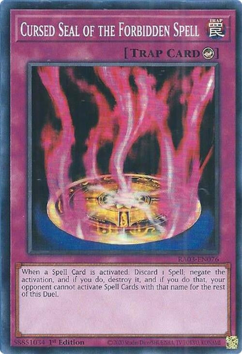 Image for Cursed Seal of the Forbidden Spell (3076)