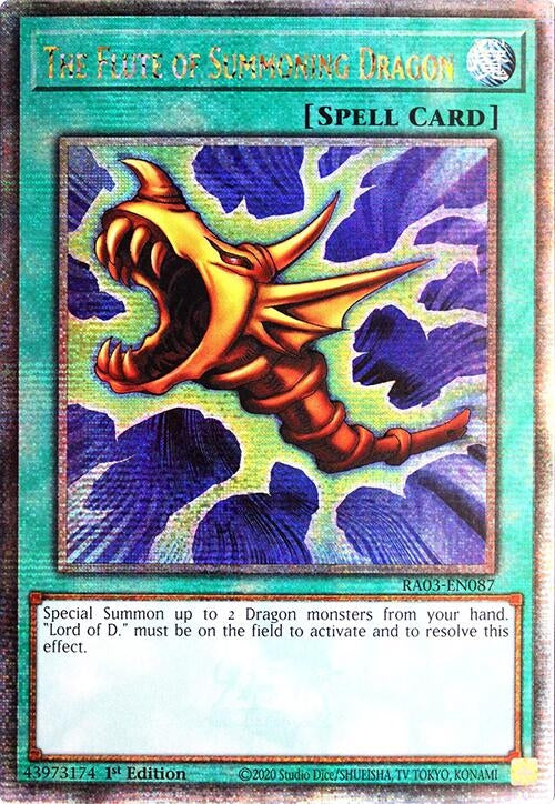 Image for The Flute of Summoning Dragon (Quarter Century Secret Rare) (3087)