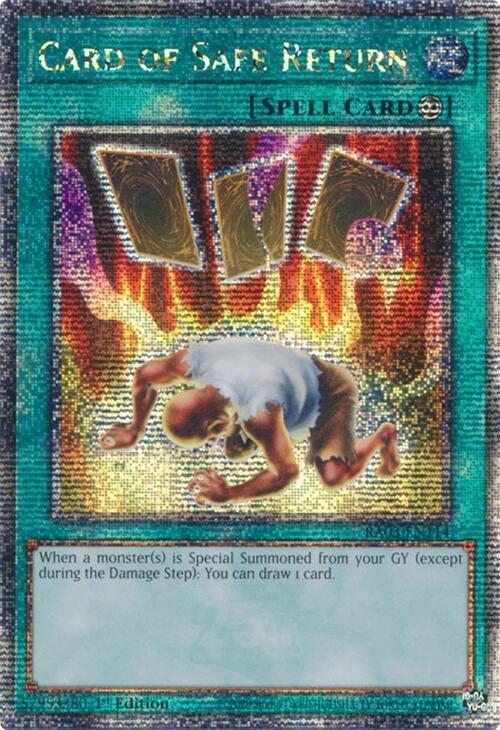 Image for Card of Safe Return (Quarter Century Secret Rare) (3114)