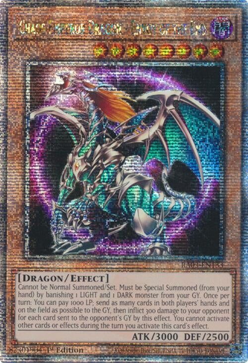 Image for Chaos Emperor Dragon - Envoy of the End (Quarter Century Secret Rare) (3133)