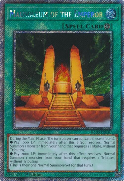 Image for Mausoleum of the Emperor (Platinum Secret Rare) (3167)