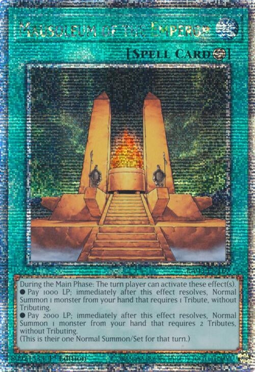 Image for Mausoleum of the Emperor (Quarter Century Secret Rare) (3167)