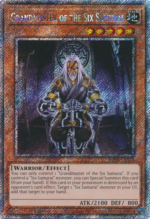 Image for Grandmaster of the Six Samurai (Platinum Secret Rare) (3174)