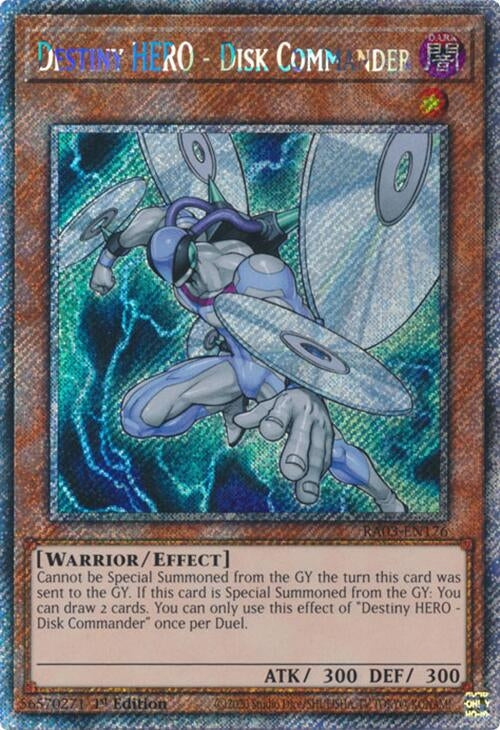 Image for Destiny HERO - Disk Commander (Platinum Secret Rare) (3176)