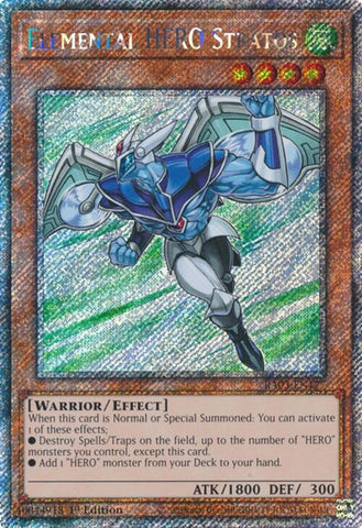 Image for Elemental HERO Stratos (Platinum Secret Rare) (3177)