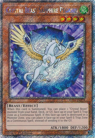 Image for Crystal Beast Sapphire Pegasus (Platinum Secret Rare) (3179)
