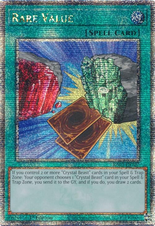 Image for Rare Value (Quarter Century Secret Rare) (3182)