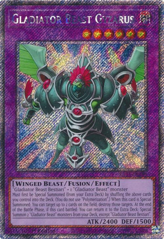 Image for Gladiator Beast Gyzarus (Platinum Secret Rare) (3198)