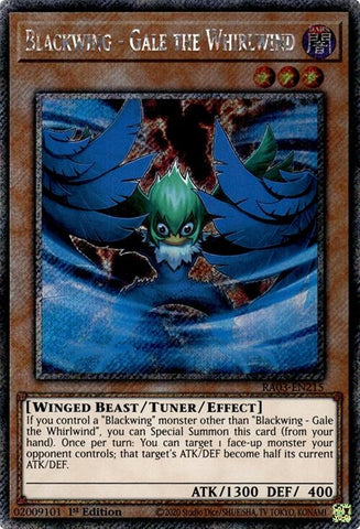 Image for Blackwing - Gale the Whirlwind (Platinum Secret Rare) (3215)