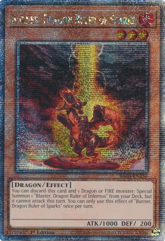 Image for Burner, Dragon Ruler of Sparks (Quarter Century Secret Rare) (3256)