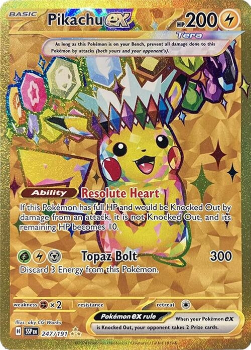 Image for Pikachu ex - 247/191 [SV08: Surging Sparks]