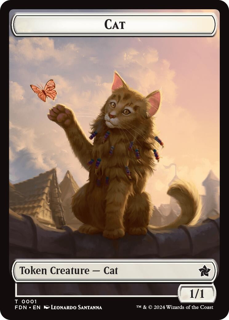 Image for Cat (0001) // Cat (0002) Doubled-Sided Token (1 // 2) [FDN]
