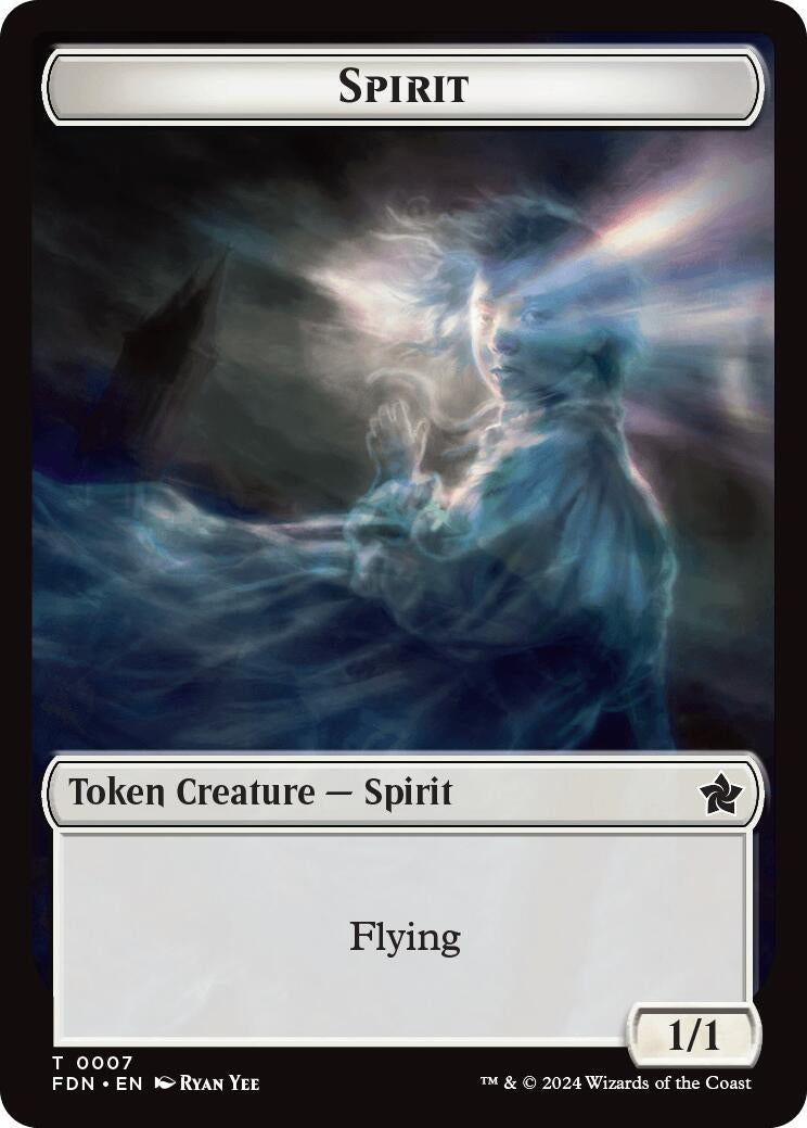 Image for Spirit // Cat (0001) Doubled-Sided Token (1 // 7) [FDN]