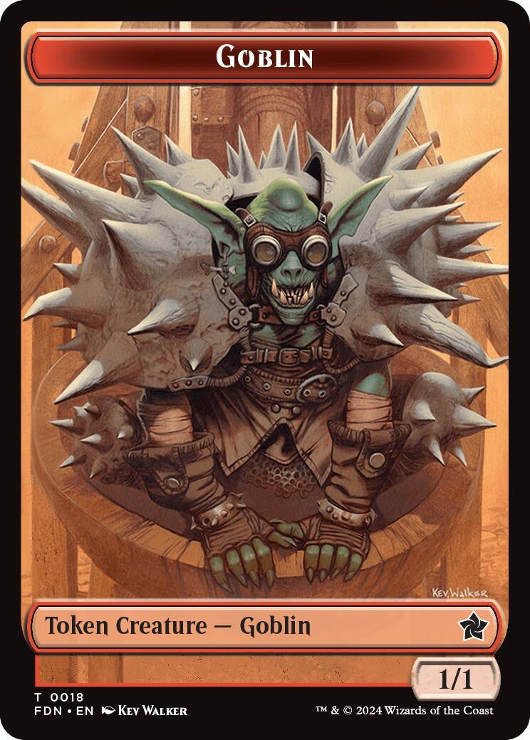 Image for Goblin // Zombie Doubled-Sided Token (18 // 15) [FDN]