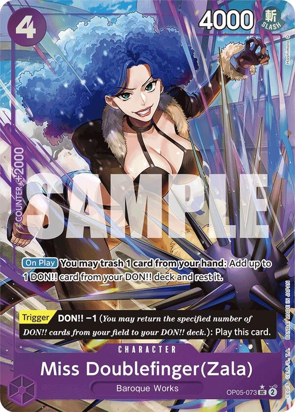 Image for Miss Doublefinger(Zala) (Full Art) (OP05-073) [PRB-01]
