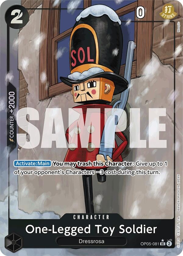 Image for One-Legged Toy Soldier (Full Art) (OP05-081) [PRB-01]