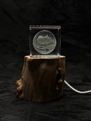 Sleeping Charmander Poké Ball 3D Crystal Engraving – Pokémon Laser Crystal Display