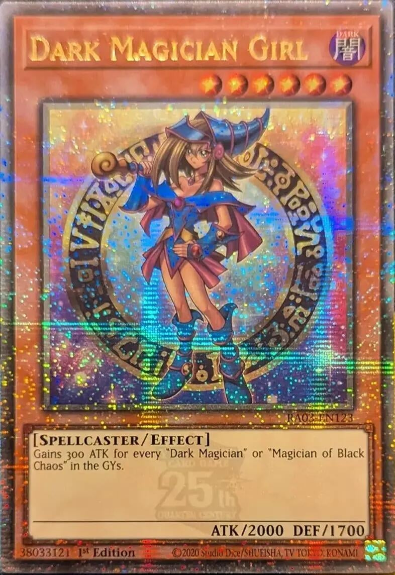 Image for Dark Magician Girl (Quarter Century Secret Rare) (B) (3123)