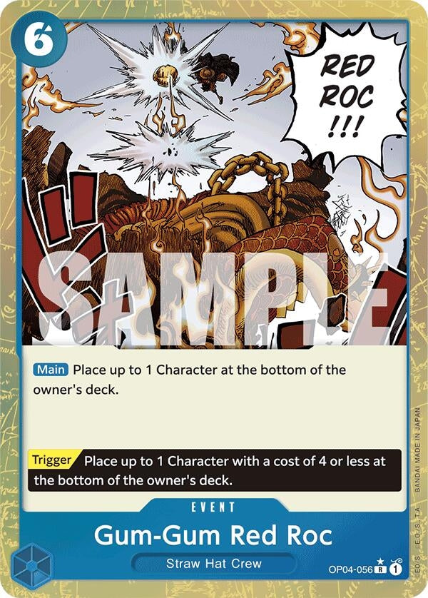 Image for Gum-Gum Red Roc (Textured Foil) (OP04-056) [PRB-01]