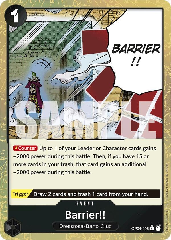Image for Barrier!! (Textured Foil) (OP04-095) [PRB-01]