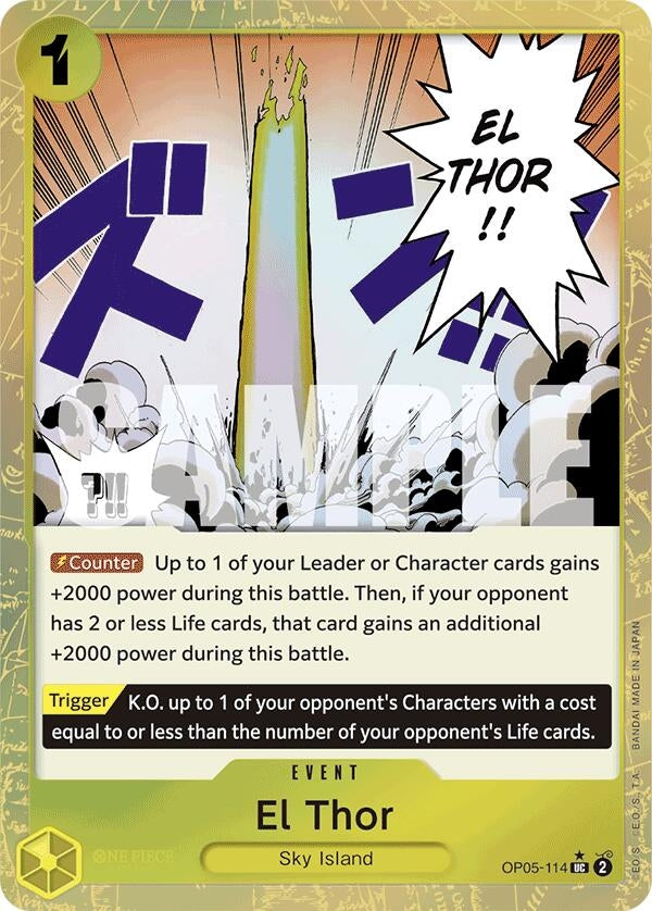 Image for El Thor (Textured Foil) (OP05-114) [PRB-01]