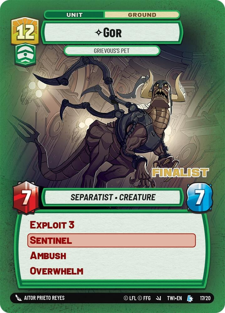 Image for Gor - Grievous's Pet (Finalist) (17/20) [SSP]