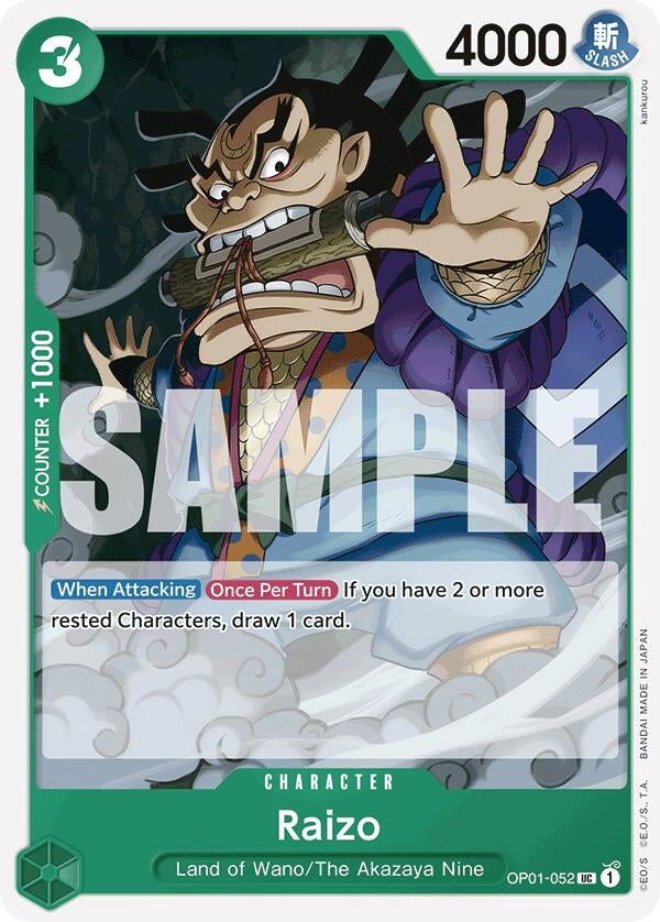 Image for Raizo (Reprint) (OP01-052) [PRB-01]