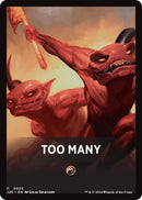 Image for Too Many Theme Card (34) [J25]
