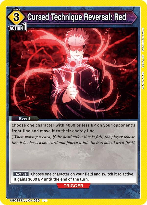 Image for Cursed Technique Reversal: Red (UE03BT/JJK-1-030) [UE03BT]