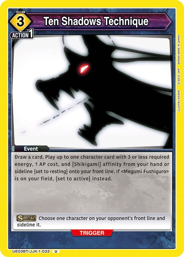 Image for Ten Shadows Technique (UE03BT/JJK-1-033) [UE03BT]