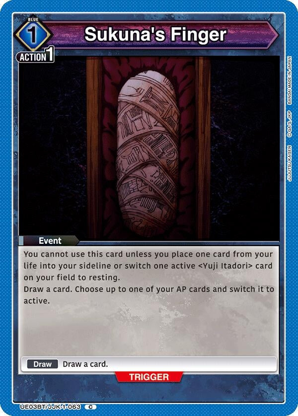 Image for Sukuna's Finger (UE03BT/JJK-1-063) [UE03BT]