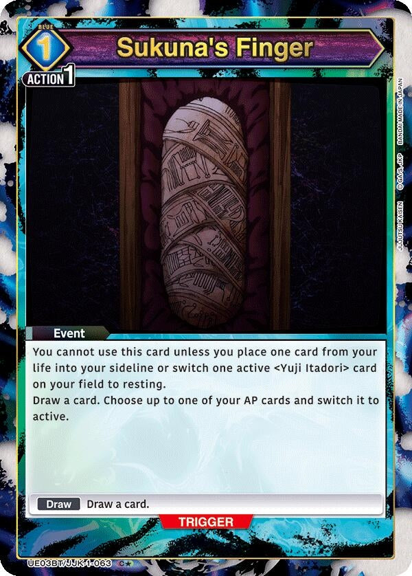 Image for Sukuna's Finger (C*) (UE03BT/JJK-1-063) [UE03BT]