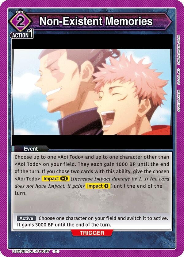 Image for Non-Existent Memories (UE03BT/JJK-1-097) [UE03BT]
