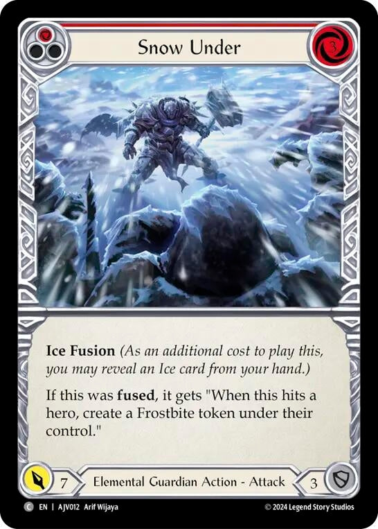Image for Snow Under (Red) (AJV012)
