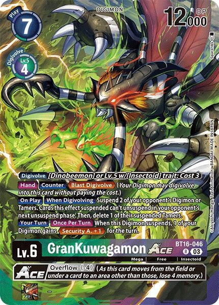 Image for GranKuwagamon ACE (Alternate Art) (BT16-046 R) [LM]