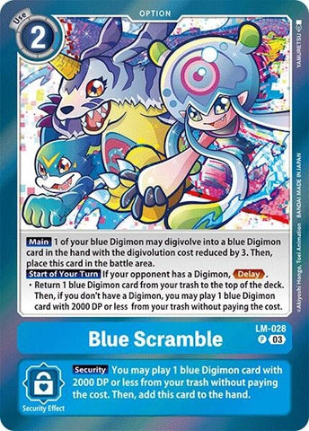 Image for Blue Scramble (LM-028 P) (Special Limited Set) (LM-01-05) - Digimon Card Game