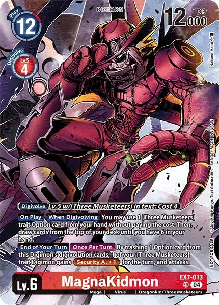 Image for MagnaKidmon (Alternate Art) (Box Topper) (EX7-013 SR) [LM]