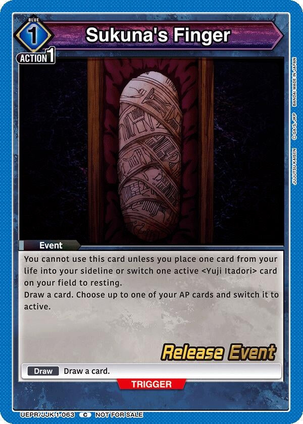 Image for Sukuna's Finger (31063) [UE03BT_RE]