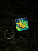Pikachu Square Acrylic Keychain