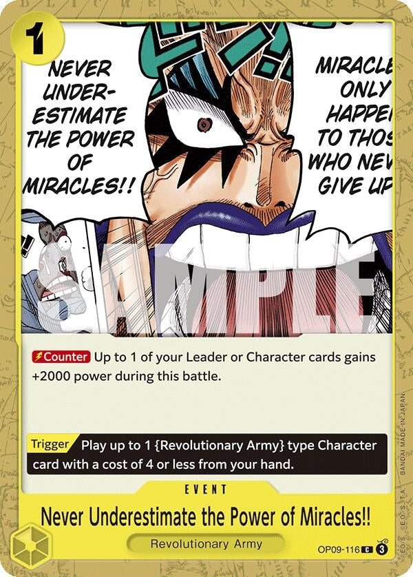 Image for Never Underestimate the Power of Miracles!! (OP09-116) [OP09]