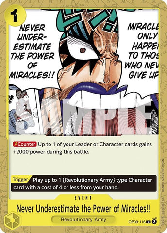 Image for Never Underestimate the Power of Miracles!! (OP09-116) [OP09]