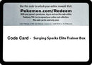 Image for Code Card - Surging Spark Elite Trainer Box [SV08]